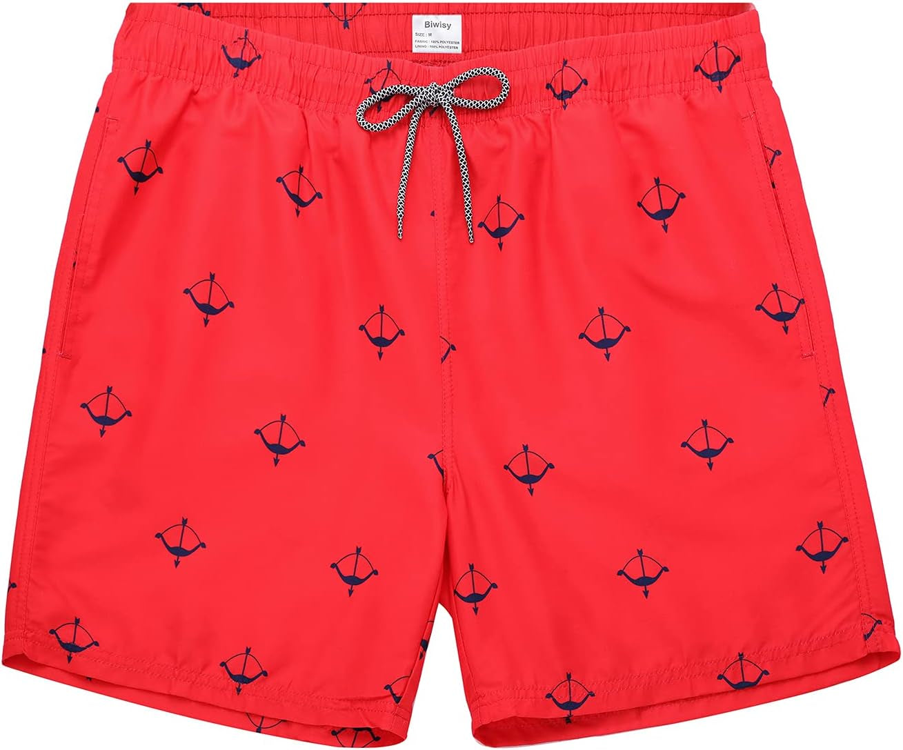 Quick Dry Swim Shorts with Mesh Lining - Men's