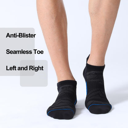 6 Pack Low Cut Cushioned Athletic Socks - Men's 