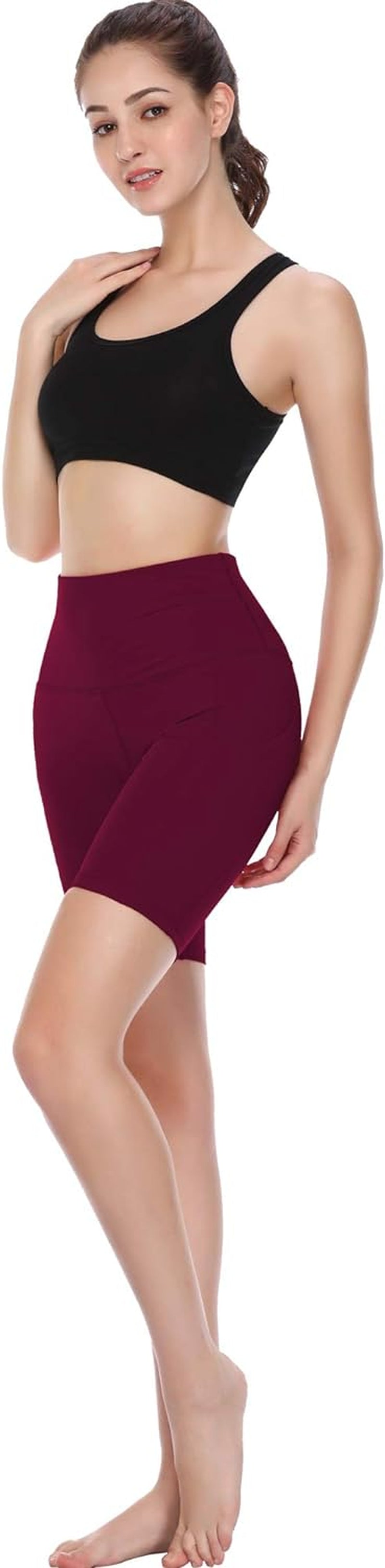 High Waist Spandex Shorts - Women's 