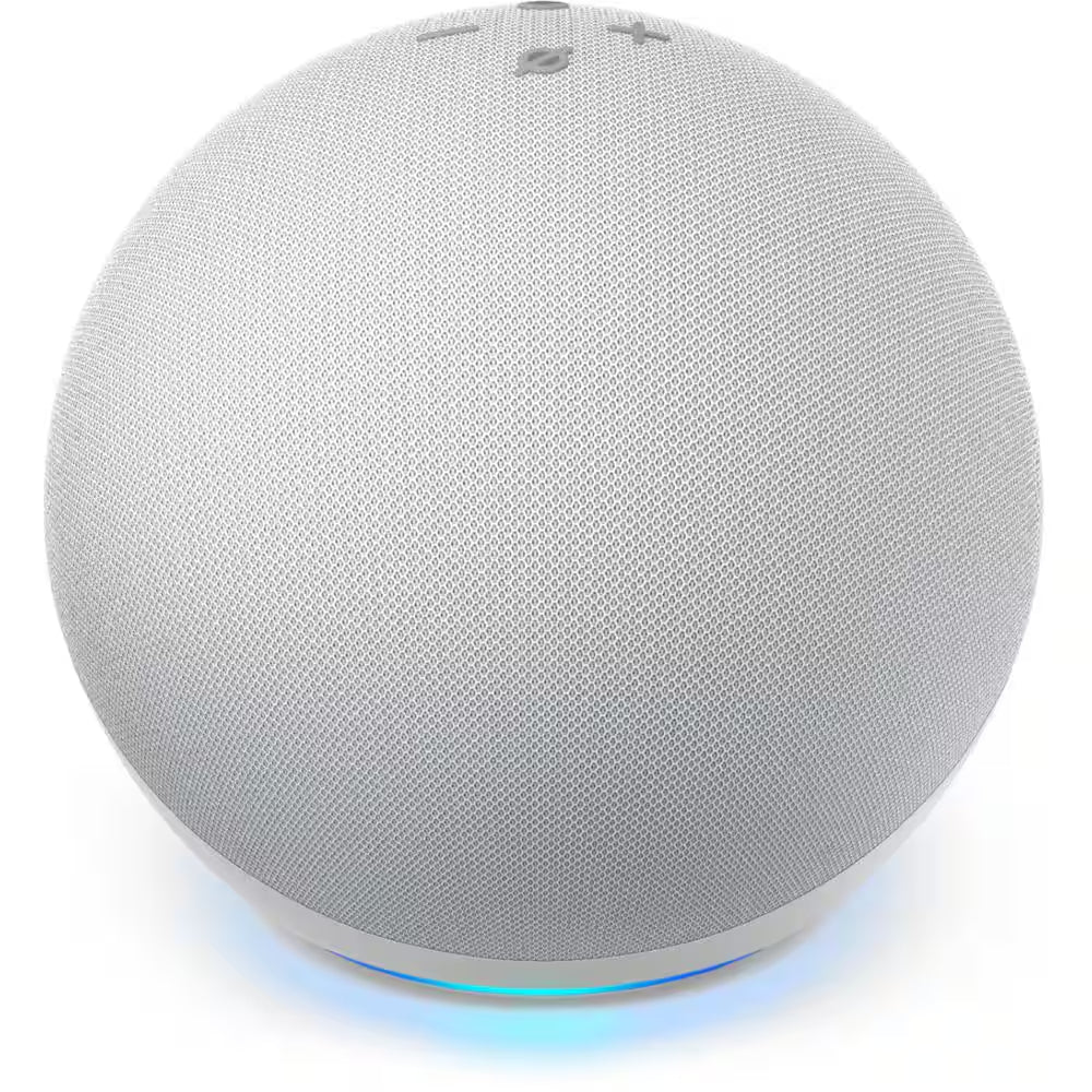 Echo (4th Gen) with Premium Sound, Smart Home Hub, and Alexa - Glacier White