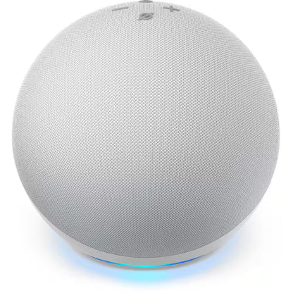 Echo (4th Gen) with Premium Sound, Smart Home Hub, and Alexa - Glacier White