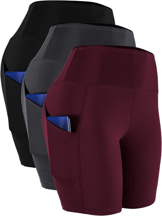 High Waist Spandex Shorts - Women's 