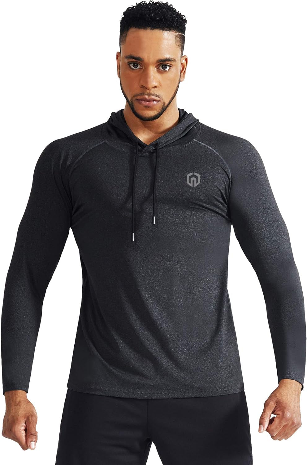 Dry Fit Athletic Long Sleeve Shirts with Hoods - Men's 