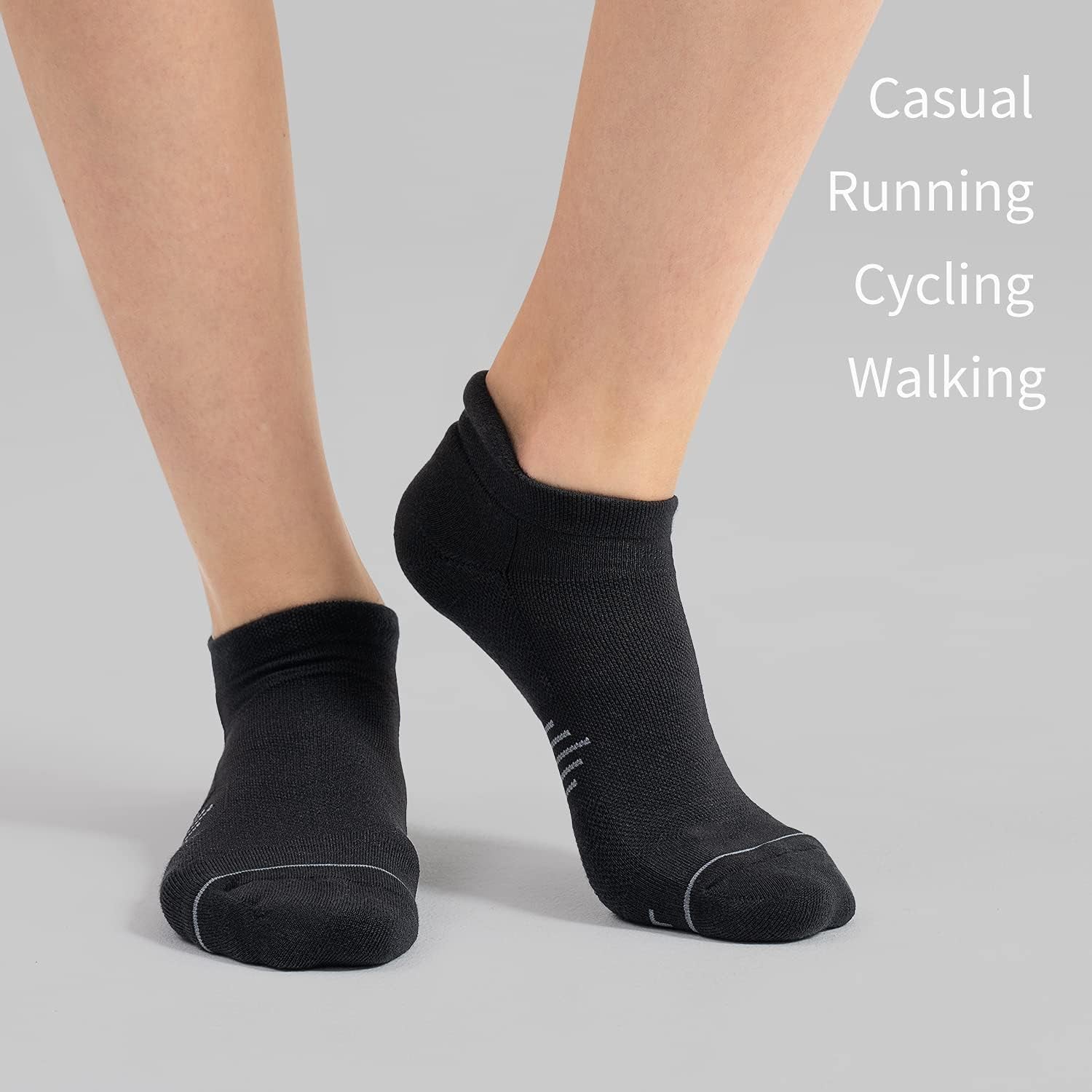 6 Pack Cushioned Low Cut Tab Ankle Socks - Women's 