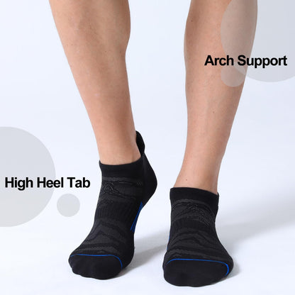 6 Pack Low Cut Cushioned Athletic Socks - Men's 