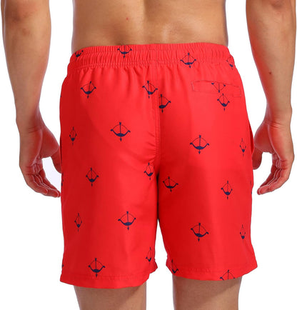 Quick Dry Swim Shorts with Mesh Lining - Men's