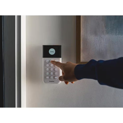 Smart Home Security System (7 Pc.) with Base Station, Siren, Keypad, Motion Sensor, 3 Entry Sensors, and Key Fob