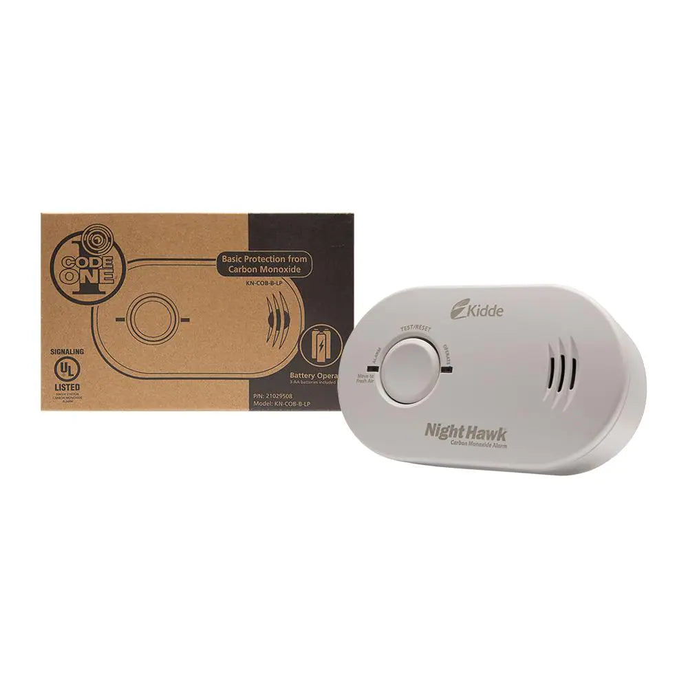 Code One AA Battery Powered Carbon Monoxide Detector with LED Lights