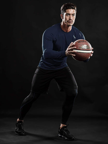 1-4 Pack Long Sleeve Compression Shirts - Men's  