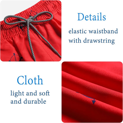 Quick Dry Swim Shorts with Mesh Lining - Men's