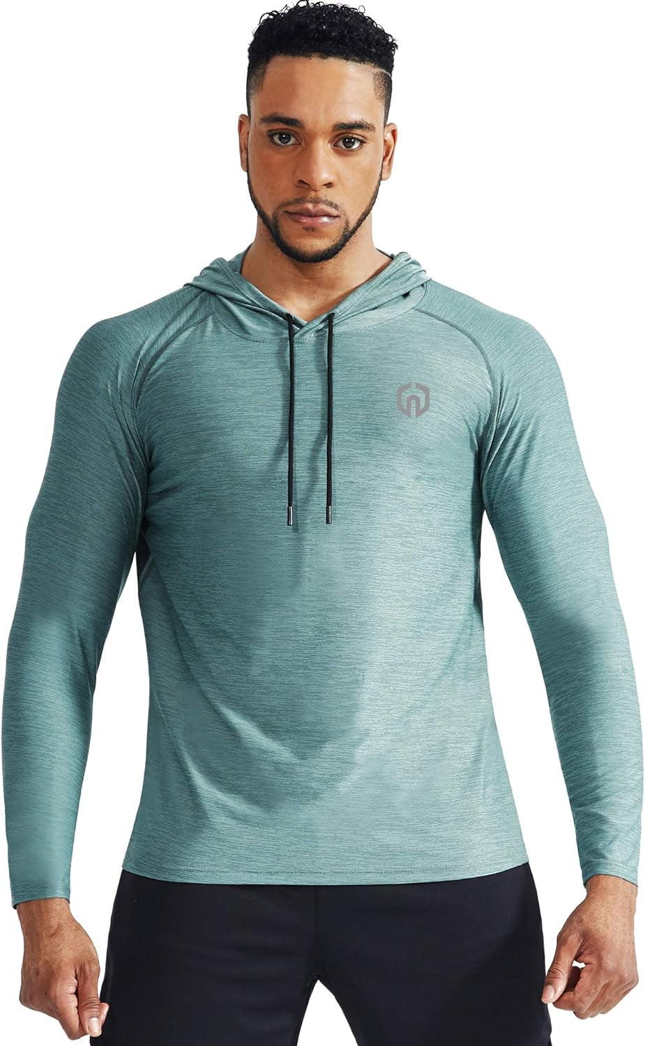 Dry Fit Athletic Long Sleeve Shirts with Hoods - Men's 