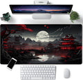Japanese Riverside Moon Desk Mat - 31.5 X 15.7 