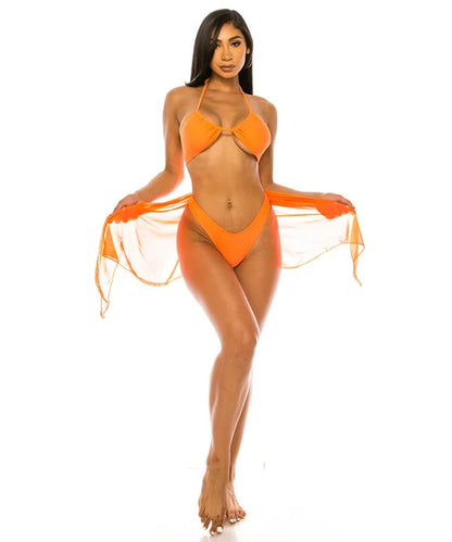 Three Piece Swimwear Set - Women's 