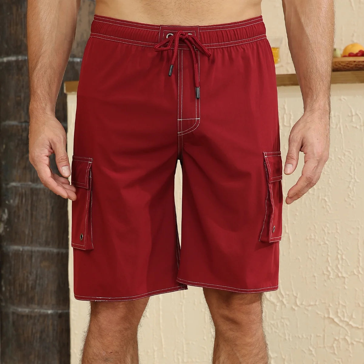 Quick Dry Swim Trunks with Compression Liner - Men's 