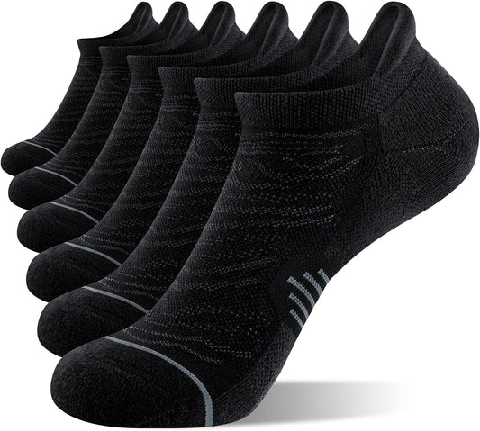 6 Pack Cushioned Low Cut Tab Ankle Socks - Women's 
