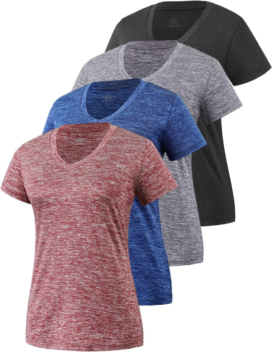 3-4 Pack Dry Fit Short Sleeve T-Shirt - Women's 