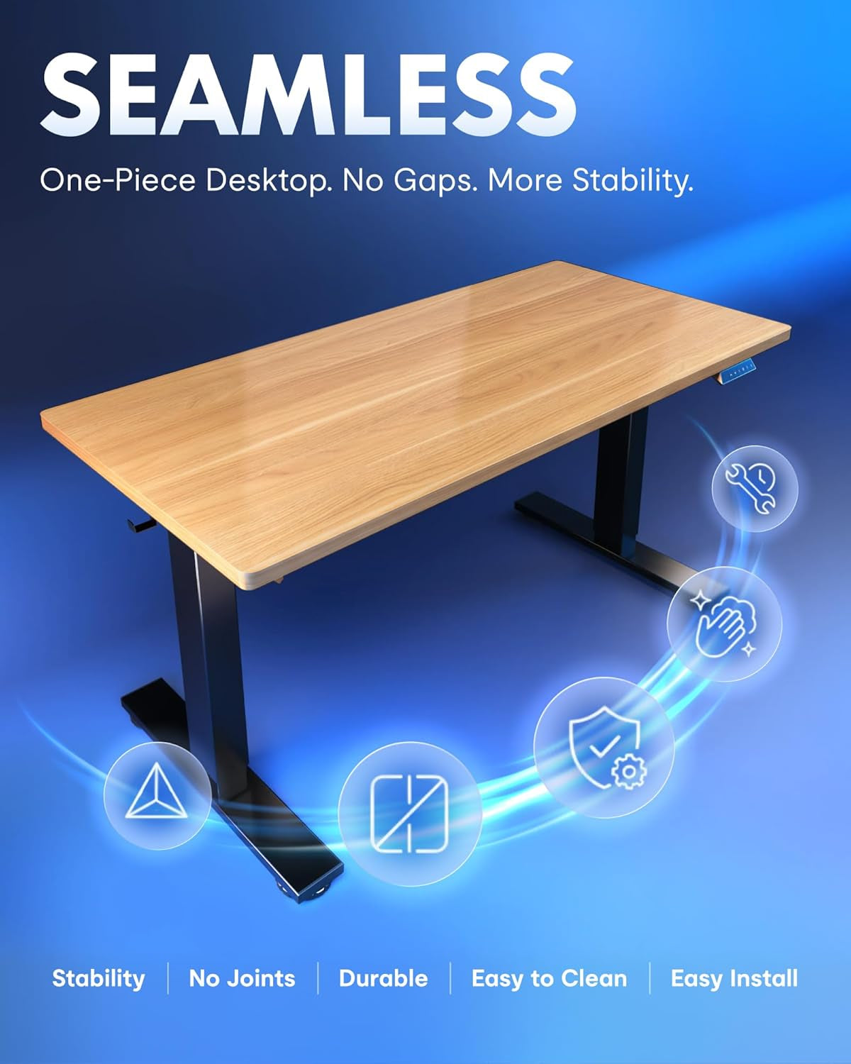 FLEXISPOT EN1 Standing Desk - Maple - 48" X 30"