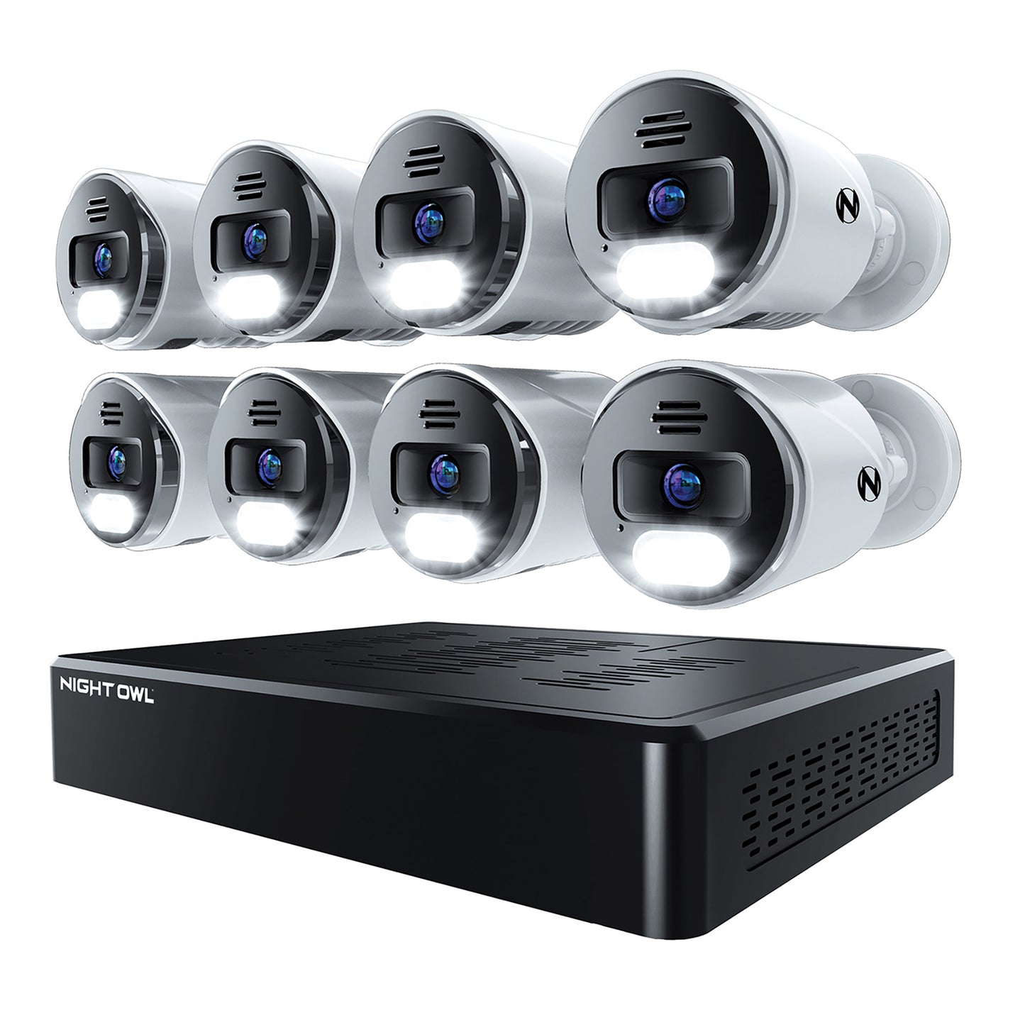 Night Owl 12 CH NVR Security System, 2TB 8 Wired 4K Cameras