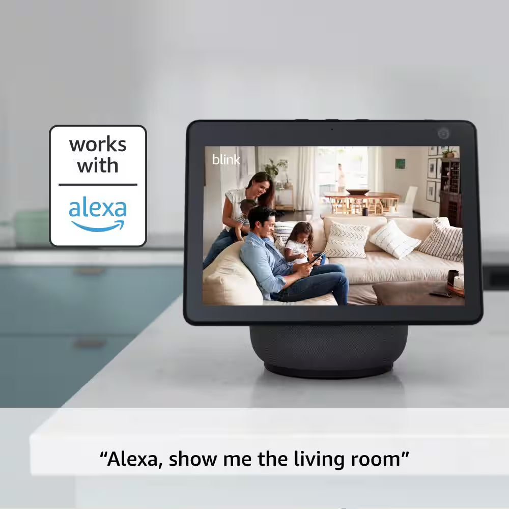 Mini Indoor Wired 1080P Wi-Fi Security Camera in Black