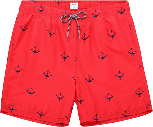 Quick Dry Swim Shorts with Mesh Lining - Men's