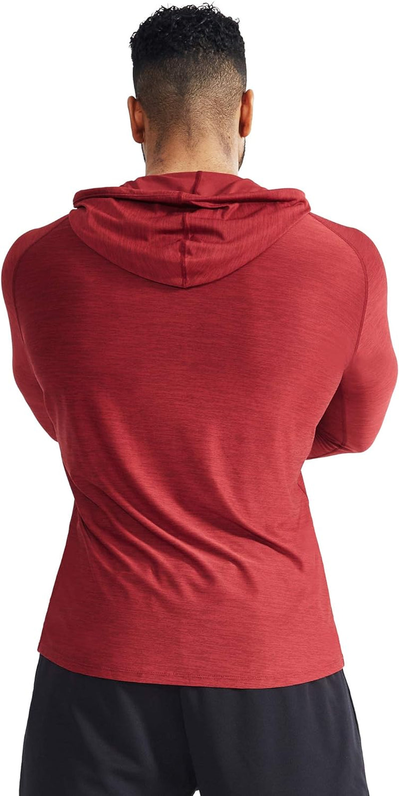 Dry Fit Athletic Long Sleeve Shirts with Hoods - Men's 