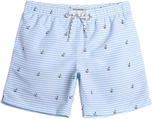 7 Inch Quick Dry Swim Shorts with Mesh Lining - Men's 