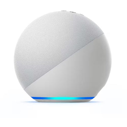 Echo (4th Gen) with Premium Sound, Smart Home Hub, and Alexa - Glacier White