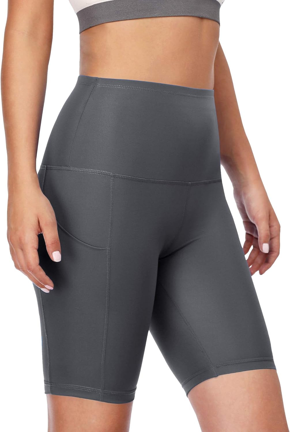 High Waist Spandex Shorts - Women's 