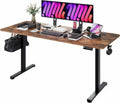 Large Electric Standing Desk - Rustic Brown - 71“ X 31.5“ 