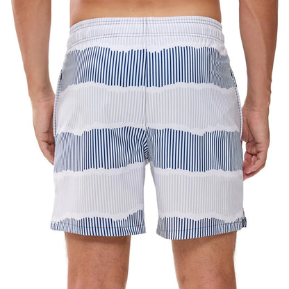 Quick-Dry Swimming Shorts with Compression Liner and Pockets w/ Zippers - Men's 